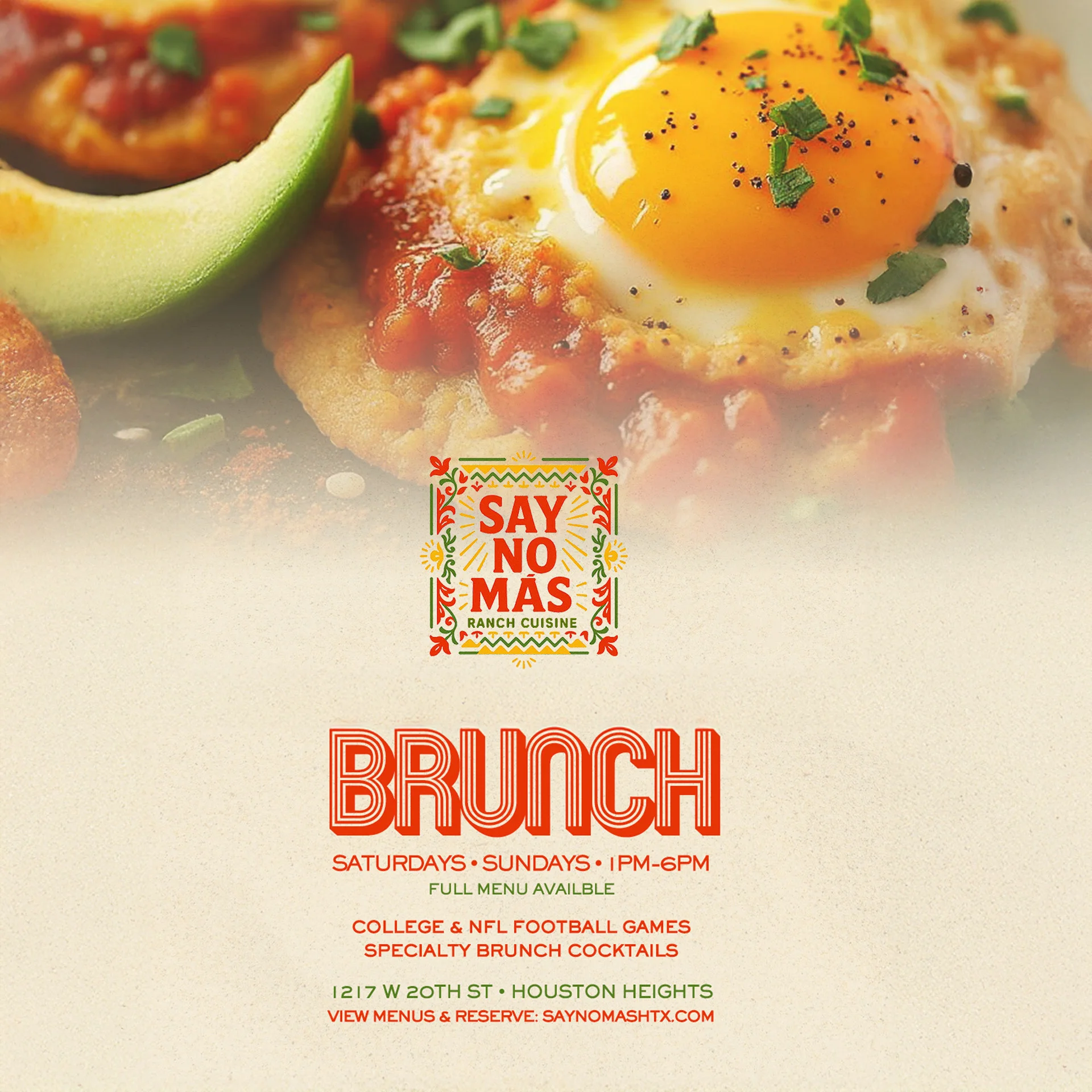 Say No Más Weekend Brunch